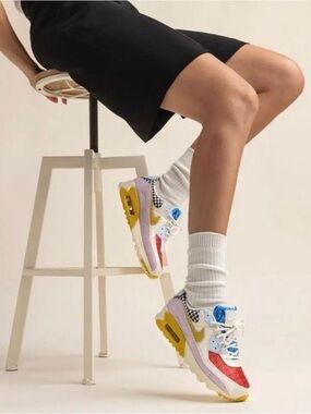 Nike Air Max 90 Patchwork Scrap SE Multi-Color Women’s Size 10